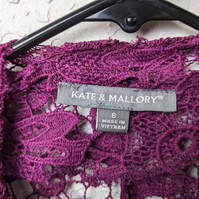 #245 Kate & Mallory Small Purple Lace Jacket