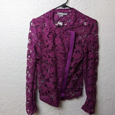 #245 Kate & Mallory Small Purple Lace Jacket