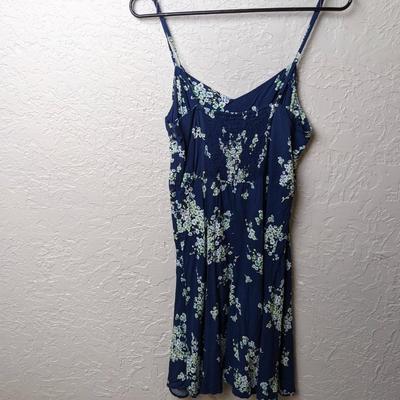 #246 Blue Summer Flower Medium Dress- Old Navy