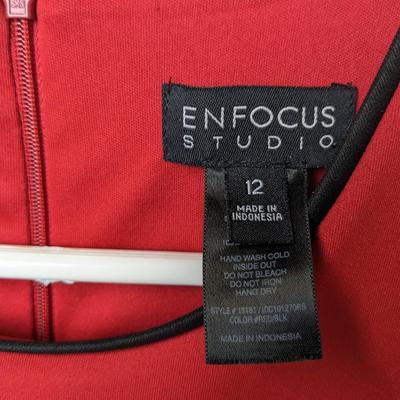 #252 Enfocus Studio Size 12 Red Dress