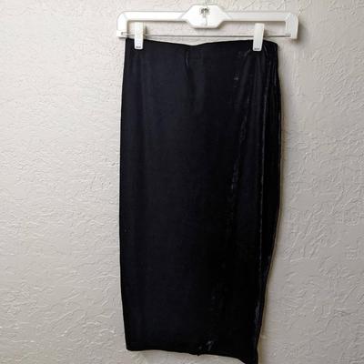 #263 Velvet Zip Up Skirt Size XSmall