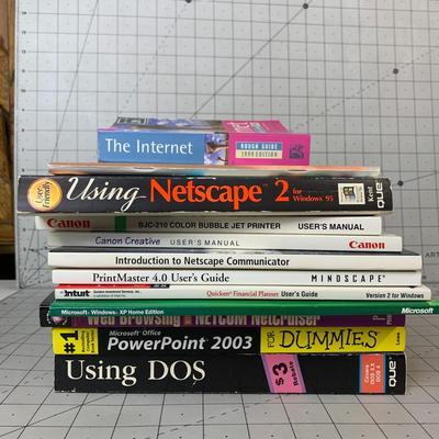 #273 The Internet, Using Netscape 2, Using Dos and More Informational Tech Books