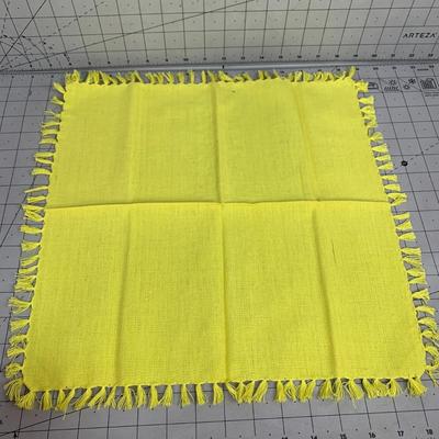 #349 Sun Yellow Dinner Napkins