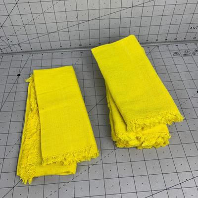 #351 Yellow Cloth Dinner Napkins