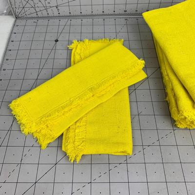 #351 Yellow Cloth Dinner Napkins