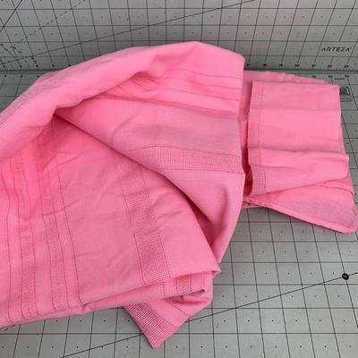 #352 Pink TableCloth, Scraps and Linens