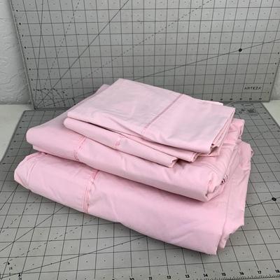 #356 Pink Bed Sheets and Pillowcases