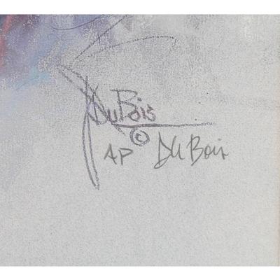 "Young Girl"  by Jess DuBois (b. 1934) Double-Signed Lithograph