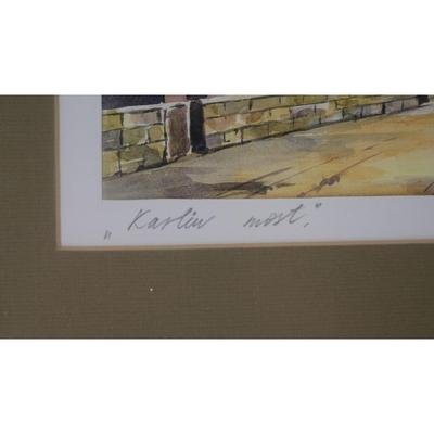 "Karluv Most" Double Signed by Artist Framed Print