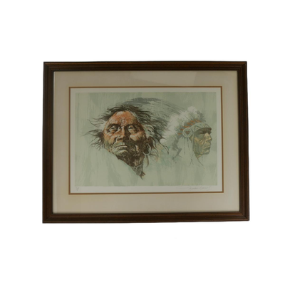Signed Limited Edition "Brave Past" Lithograph by Maher Morcos (b. 1946)