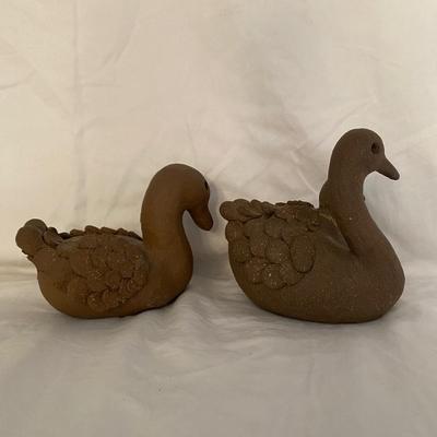 Vintage Signed Margaret Hudson Earth Arts Studio Clay Sculptures