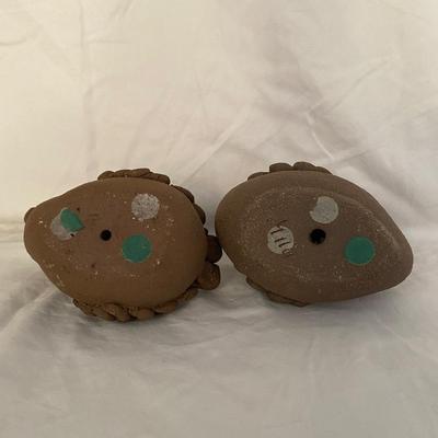Vintage Signed Margaret Hudson Earth Arts Studio Clay Sculptures