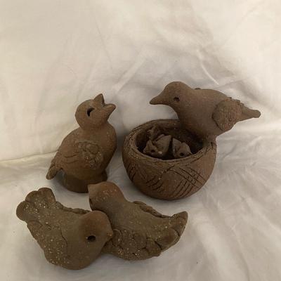 Vintage Signed Margaret Hudson Earth Arts Studio Clay Sculptures