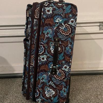 New Large Vera Bradley Rolling Luggage Carrier