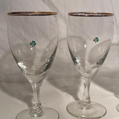 Vintage Gold-Rimmed Irish Coffee Glasses