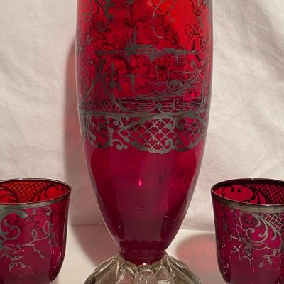 Vintage Italian Murano Glass Decanter Set