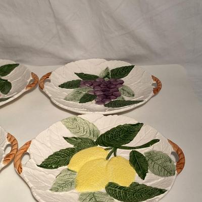 Set of Four Decorative Kitchen Plates