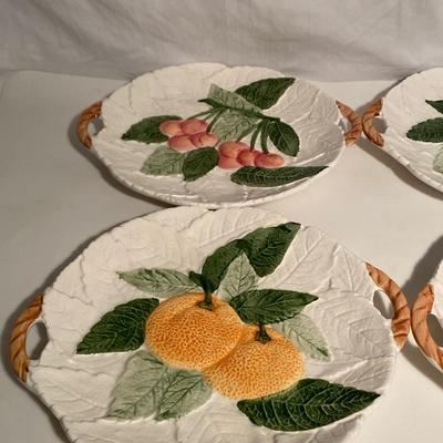Set of Four Decorative Kitchen Plates