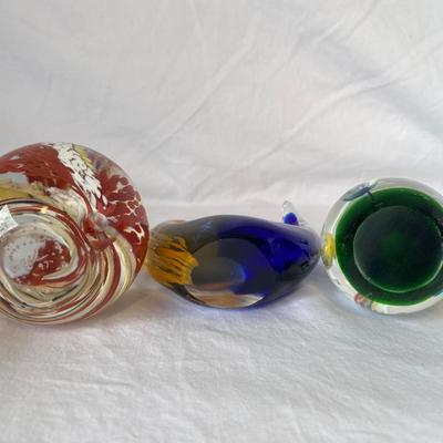 Collection of Art Glass Paperweights