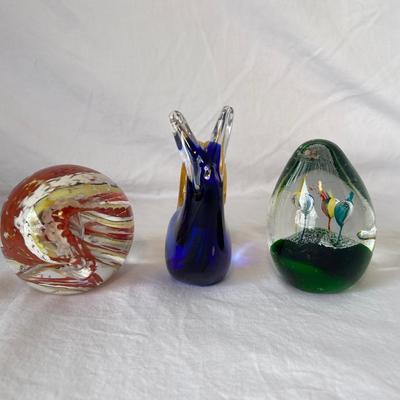 Collection of Art Glass Paperweights