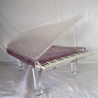 Vintage Dino Rosin Style Acrylic Piano Sculpture