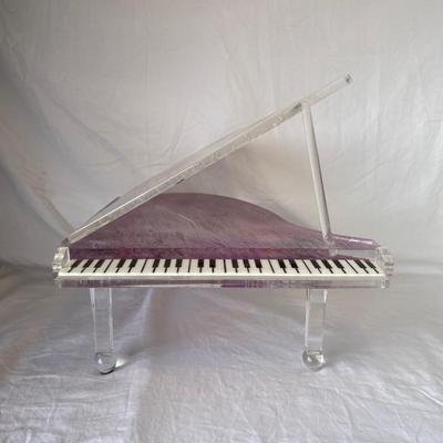 Vintage Dino Rosin Style Acrylic Piano Sculpture
