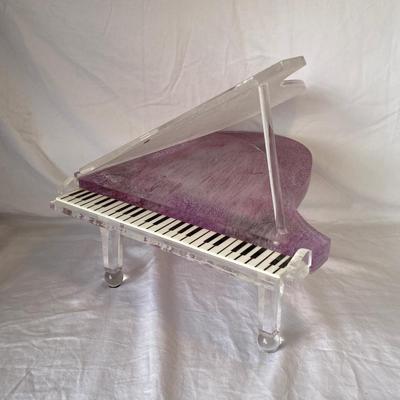 Vintage Dino Rosin Style Acrylic Piano Sculpture