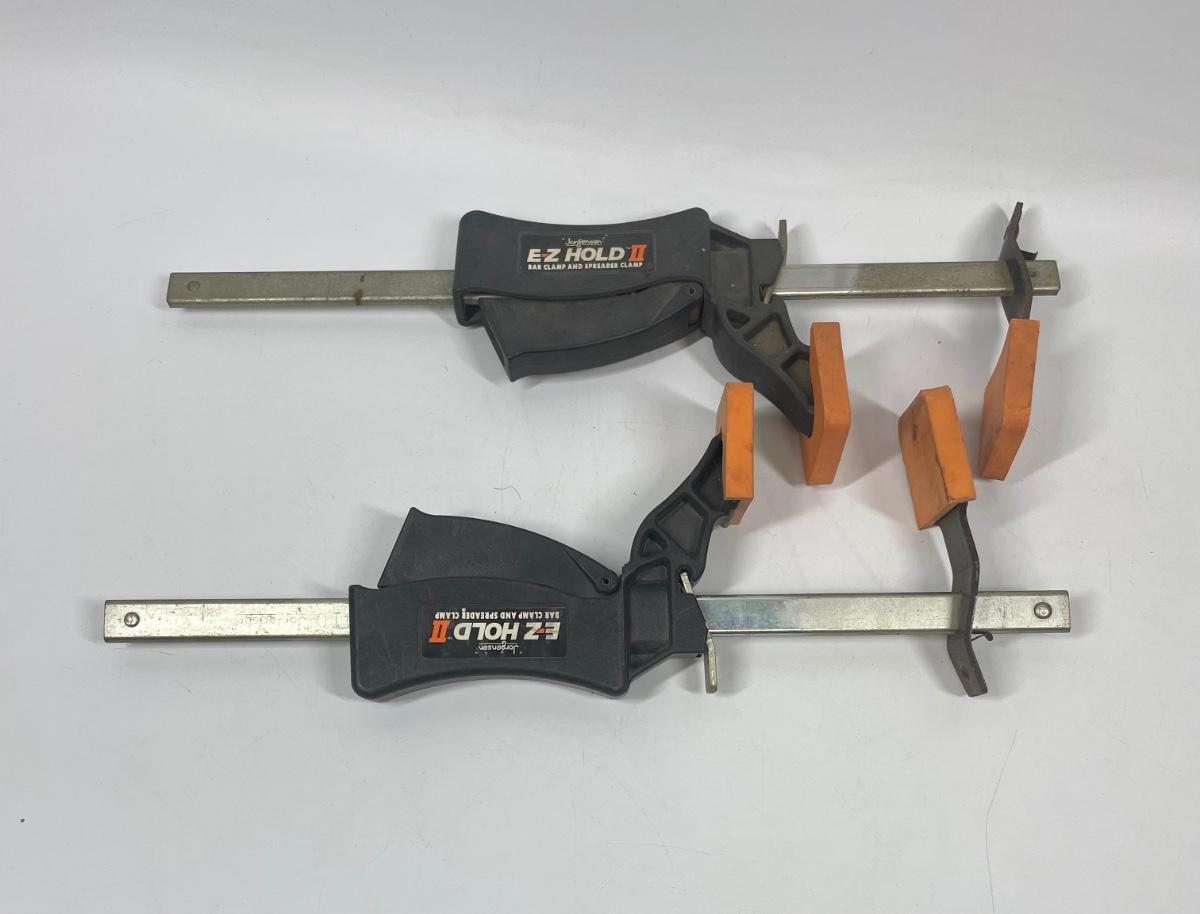 Pair of EZ Hold Woodworking Furniture Clamps
