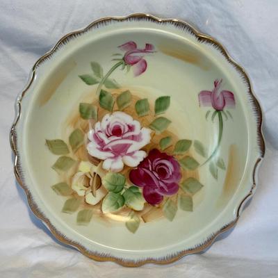 Collection of Hand-Painted Plates and Vintage China Bowls