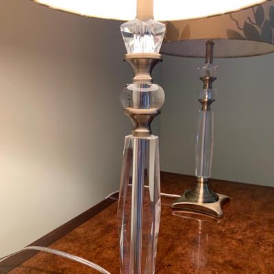 Pair of Lamps with Botanical Shades (B2-HS)