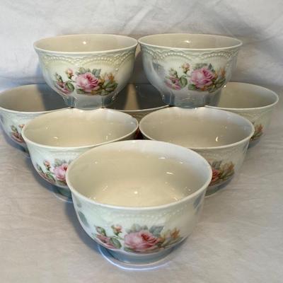 Set of Eight Vintage Leuchtenburg Germany Bowls