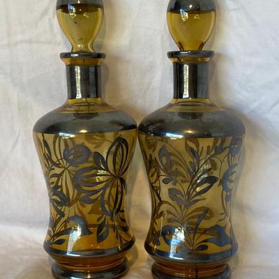 Vintage Blown-Glass Decanters
