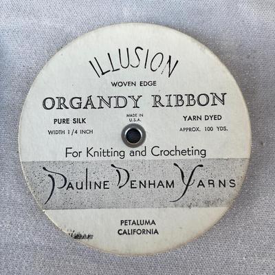 LOT 89 Vintage Silk Organdy Ribbon
