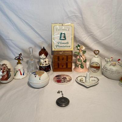 Collection of Vintage Bells and Trinkets
