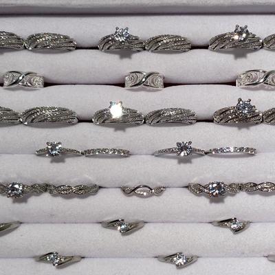 Collection of Marked 925 Sterling Silver Rings