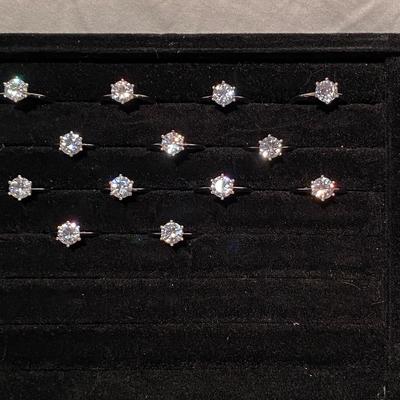 Collection of Marked 18K Rolled-Gold Plated Rings