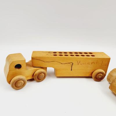 VINTAGE WOODEN CAR BUNDLE