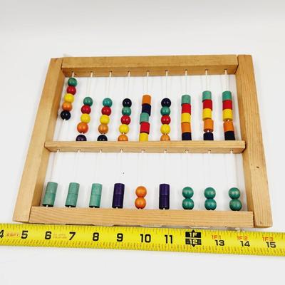 VINTAGE WOODEN ABACUS COUNTING TOY