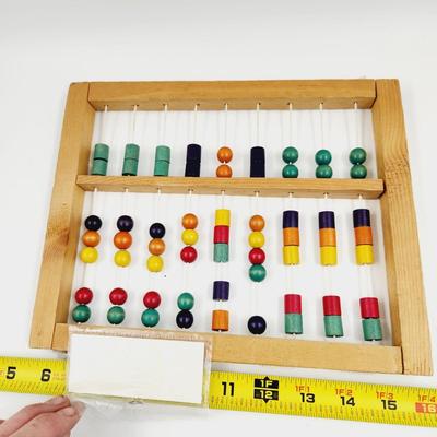 VINTAGE WOODEN ABACUS COUNTING TOY