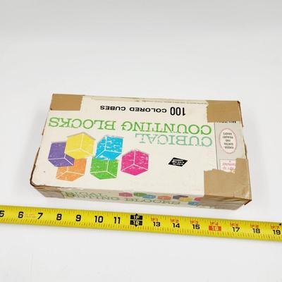 VINTAGE CUBICLE COUNTING BLOCKS