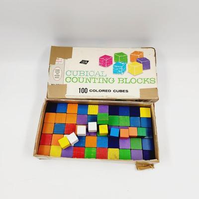 VINTAGE CUBICLE COUNTING BLOCKS
