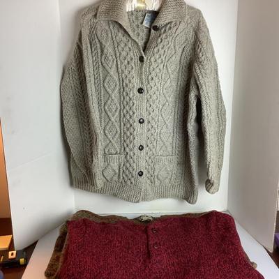 Lot 914  Three Mens Sweaters ( John Molloy & LLBean )