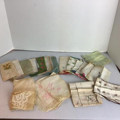 Lot 916 Scented Sachet and Antique Handkerchief Lot