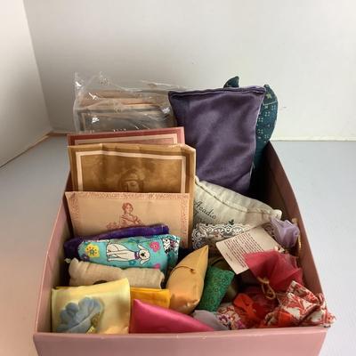 Lot 916 Scented Sachet and Antique Handkerchief Lot