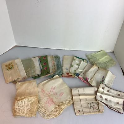 Lot 916 Scented Sachet and Antique Handkerchief Lot