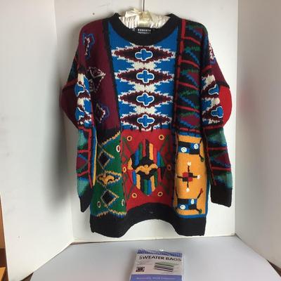 Lot 917 Womanâ€™s Hand Stitched Sweater by Roberta Freymann, made in Uruguay
