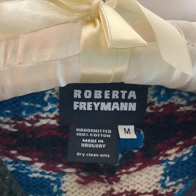 Lot 917 Womanâ€™s Hand Stitched Sweater by Roberta Freymann, made in Uruguay