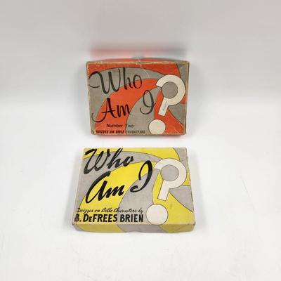 1938 & 1942 WHO AM I BIBLE CARD GAME