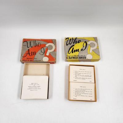 1938 & 1942 WHO AM I BIBLE CARD GAME