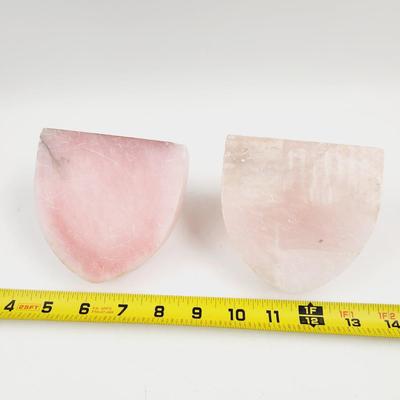 VINTAGE PINK MARBLE BOOK ENDS
